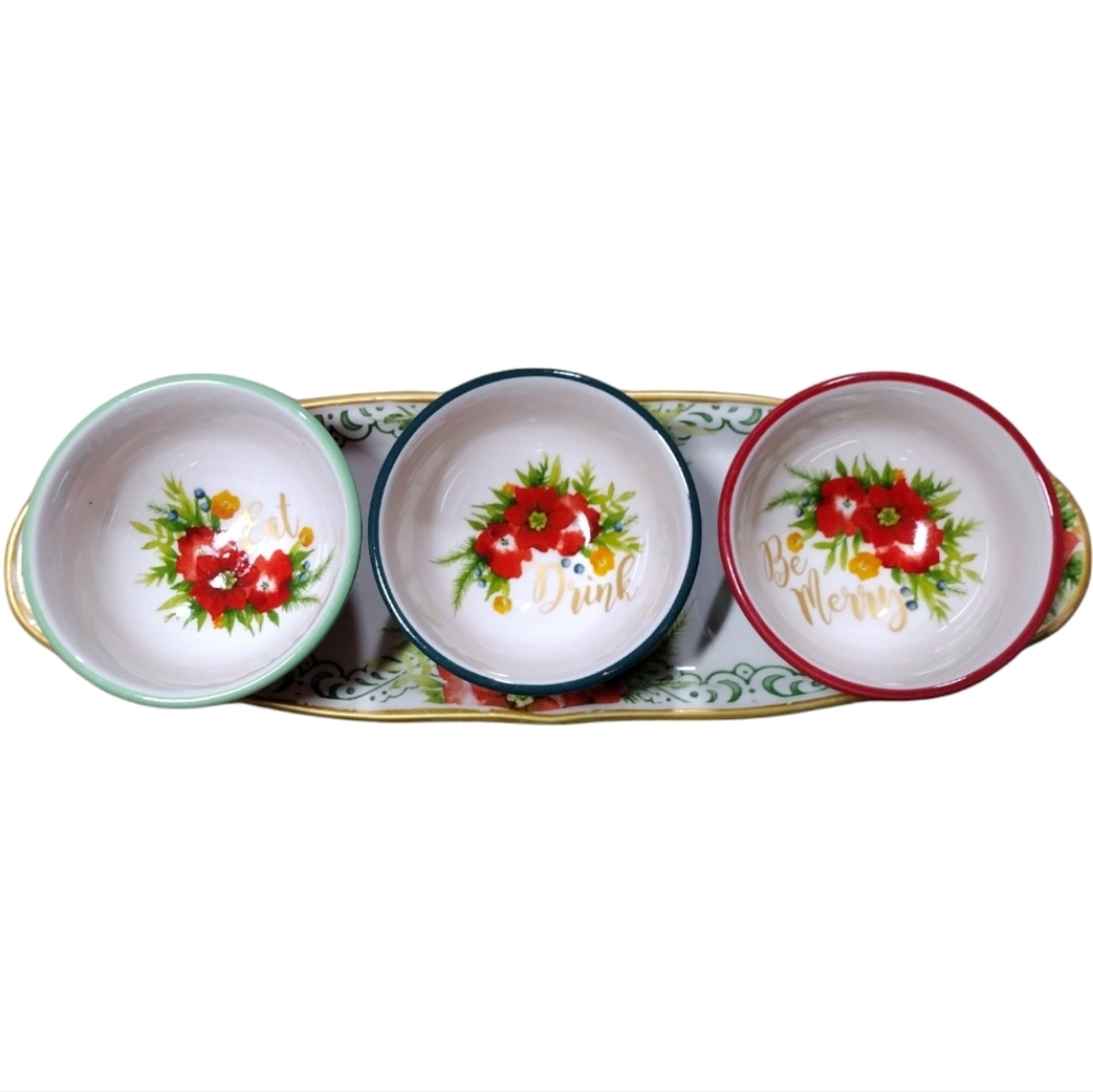 The Pioneer Woman Garland Ceramic Condiment 4‎ Piece Set